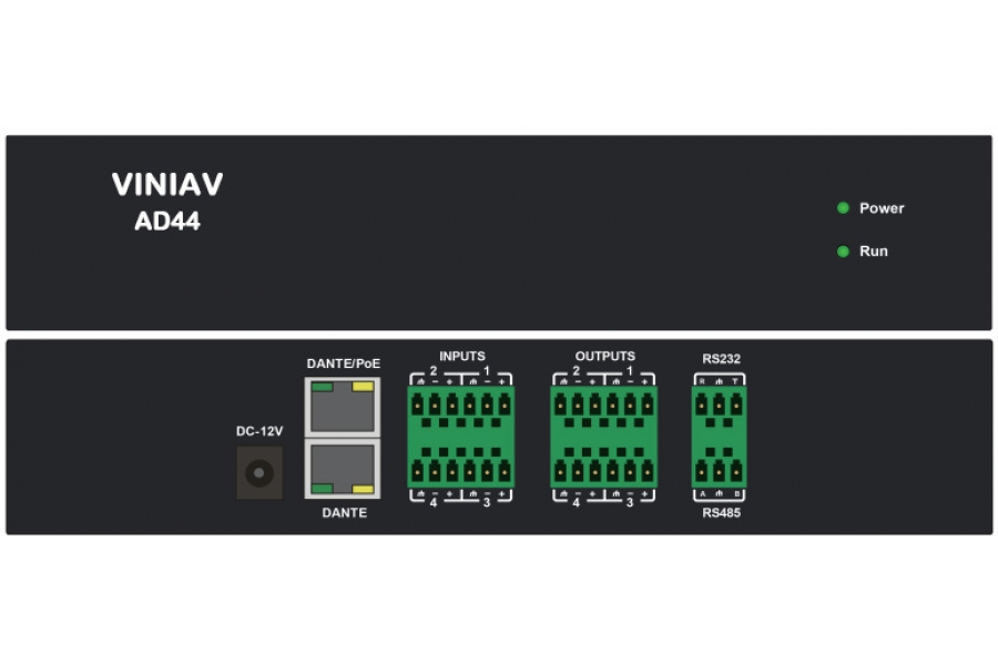 AD44 四路Dante轉(zhuǎn)換模塊